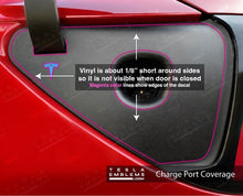 Load image into Gallery viewer, 3M Gloss Deep Orange Tesla Charge Port Wrap
